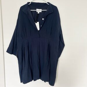 Tuckernuck Pomander Place Button Front Dress  Navy Size XXL NEW